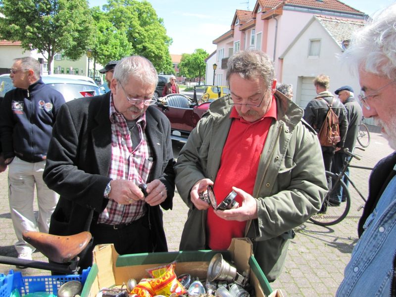 Ein Fahrrad-Teilemarkt lud ein zum Stöbern